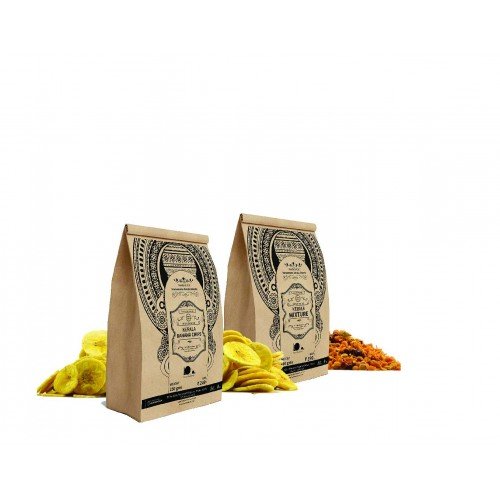 Combo Pack of Banana Chips + Kerala Spicy Mixture - 250 gm each